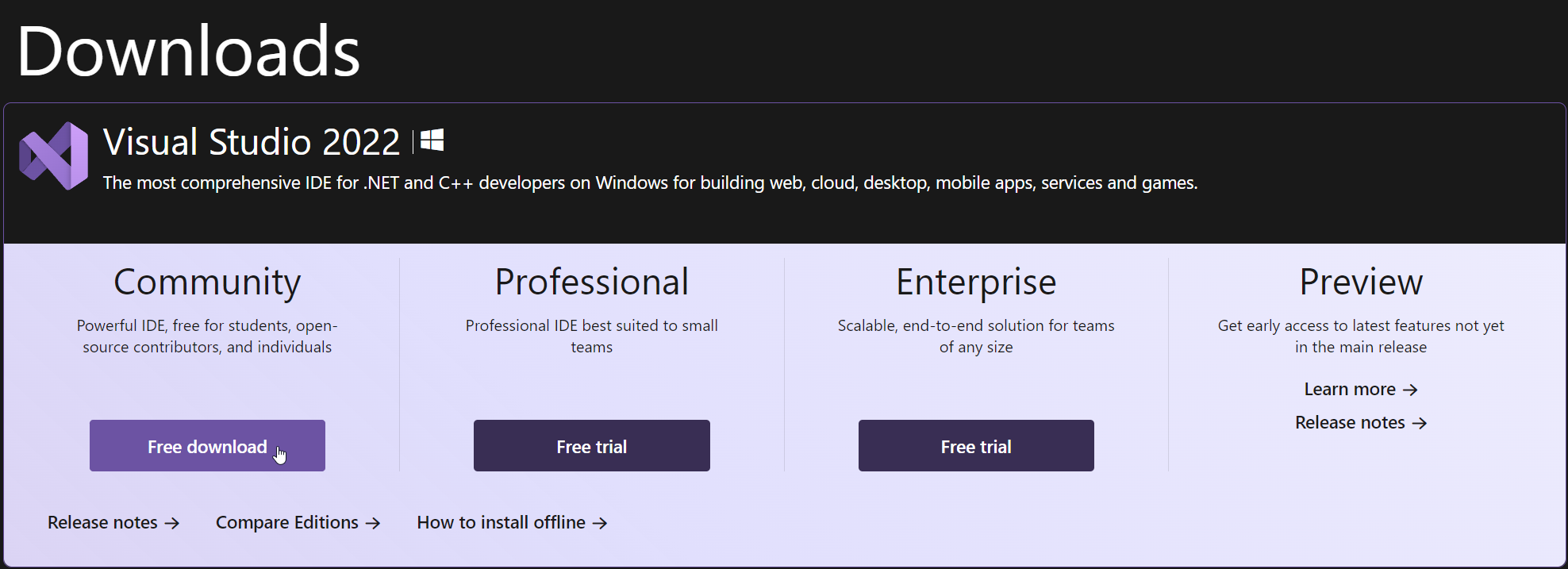 Download Visual Studio Tools - Install Free for Windows, Mac, Linux