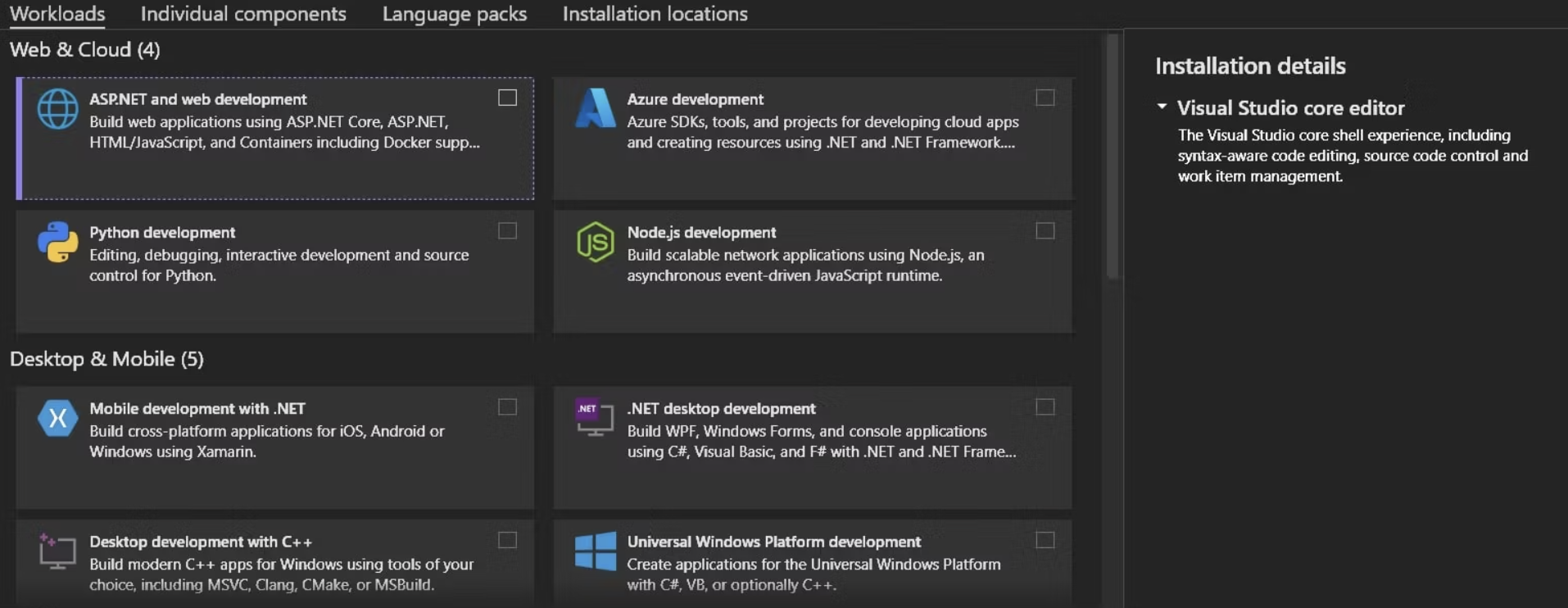 Installing Visual Studio Community Edition on Windows