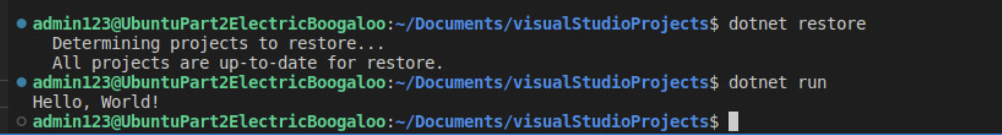 HELLO WORLD! On LINUX!